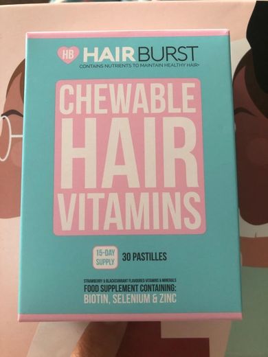 Hairburst Strawberry Chewable Vitamin - 60 capsules | Free ...