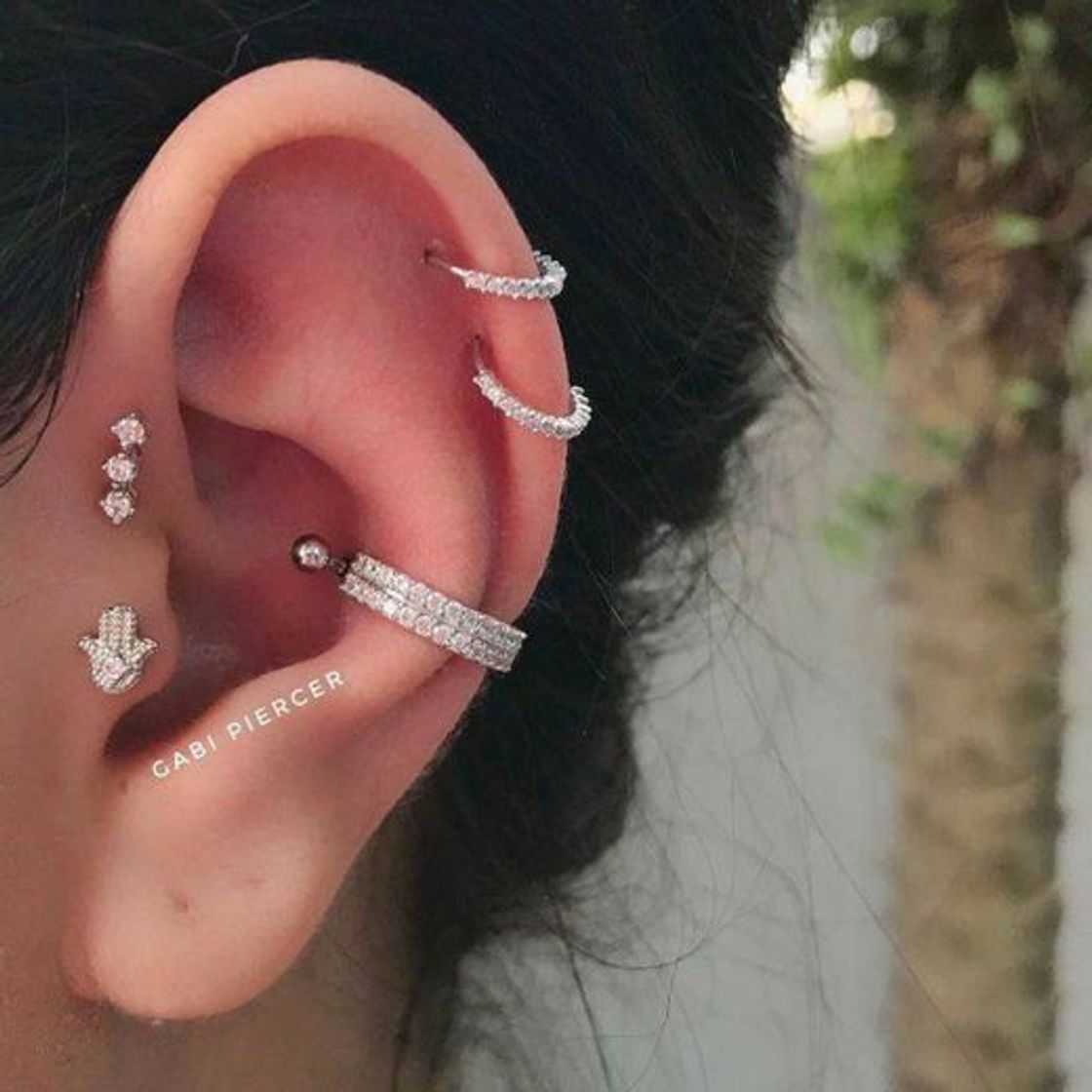 Moda piercing conch 