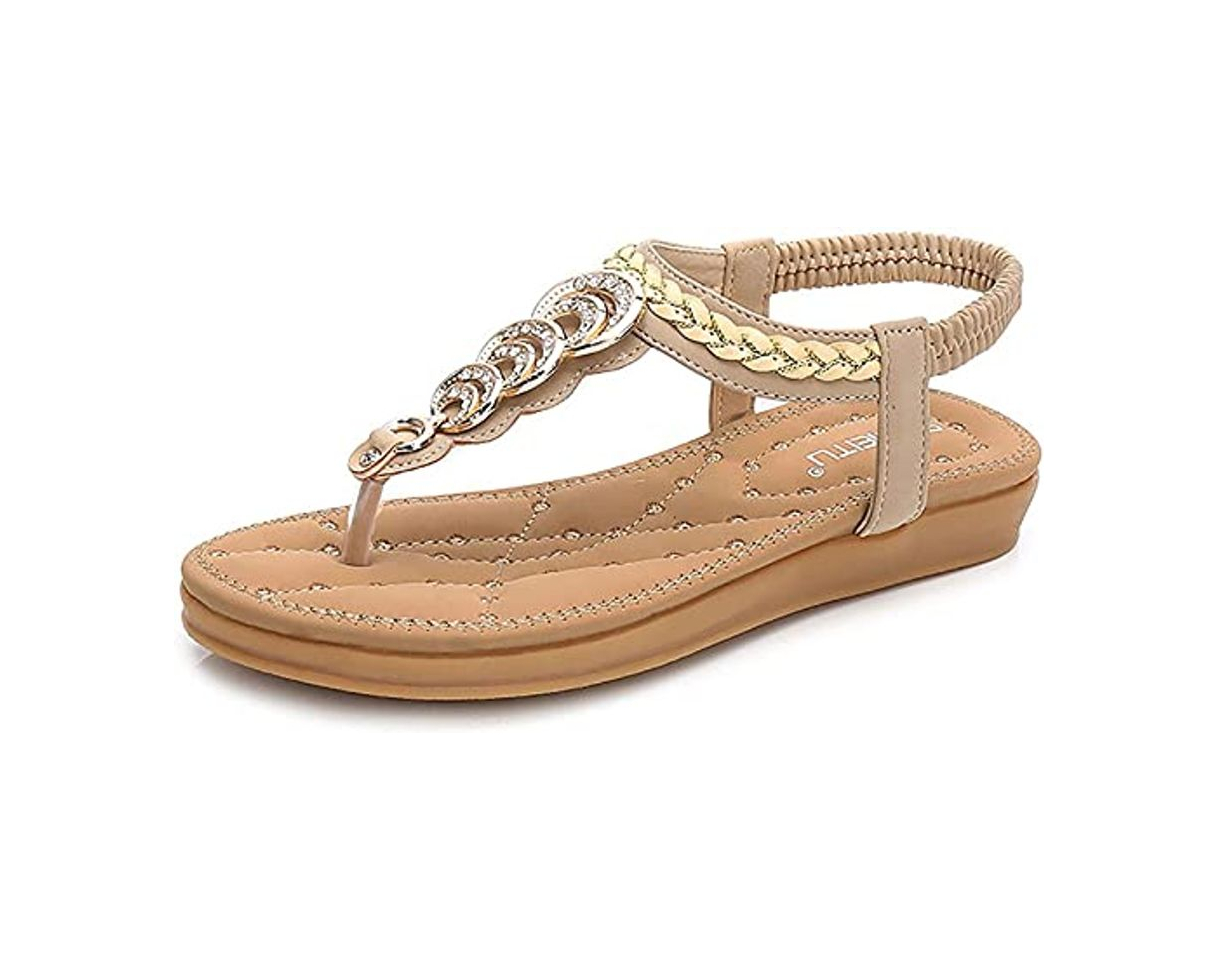 Social QDY-corrimãos Summer Bohemia Sandálias de Cunha baixa Post Thong Flip Flops chinelos