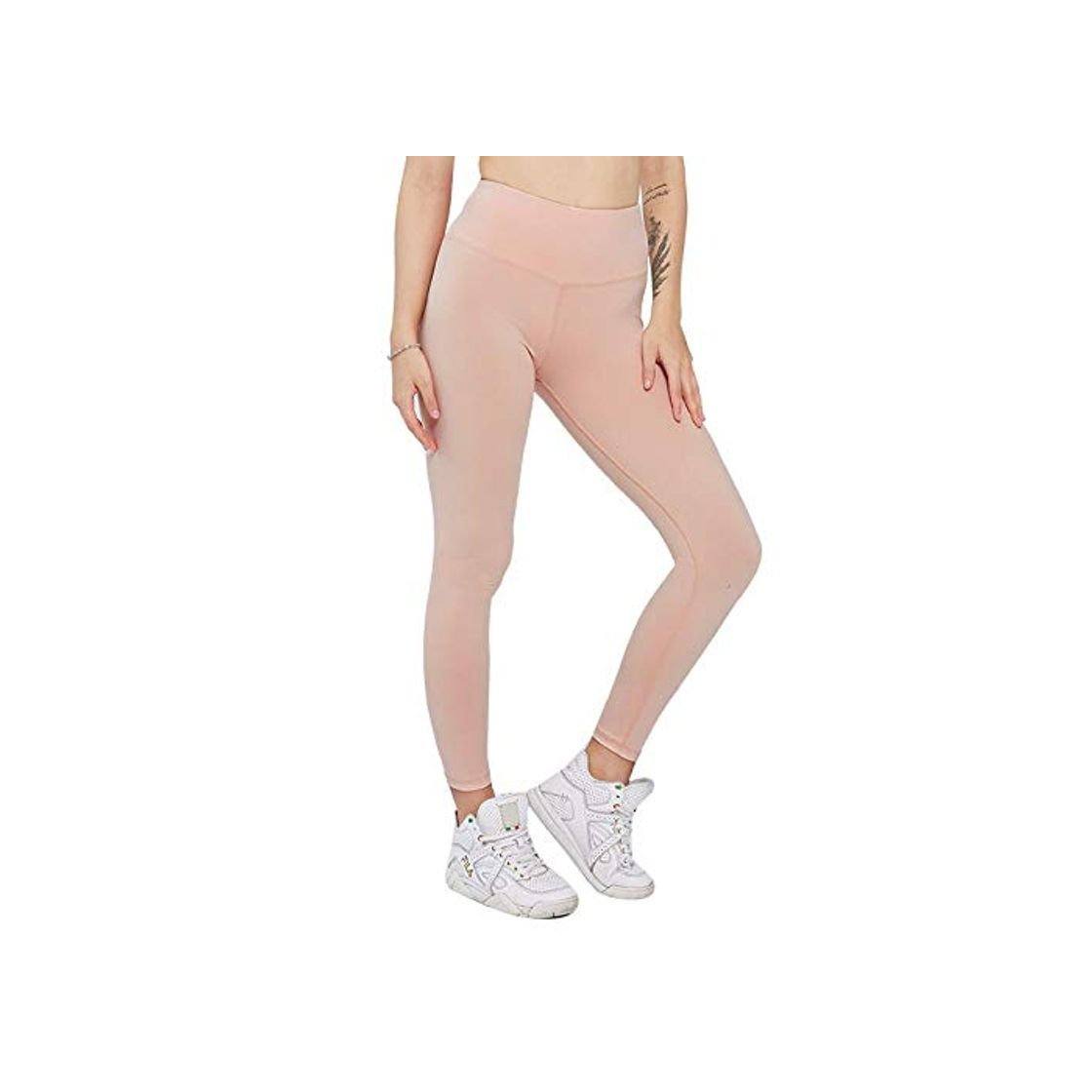 Social Leggings Leggings Sólidos De Cintura Alta Fitness Leggings Push Up para Mujer Gym Fitness Gym Sports Casual Legging Feminina M Pink Entrega