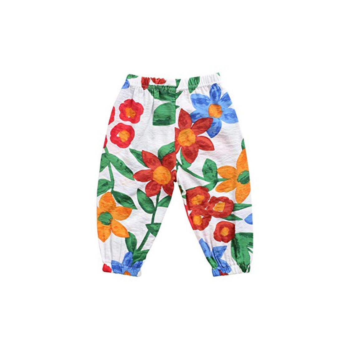 Moda Sanlutoz Floral Bebé Niña Pantalones Suave Verano Niñita Largo Pantalones Moda Algodón