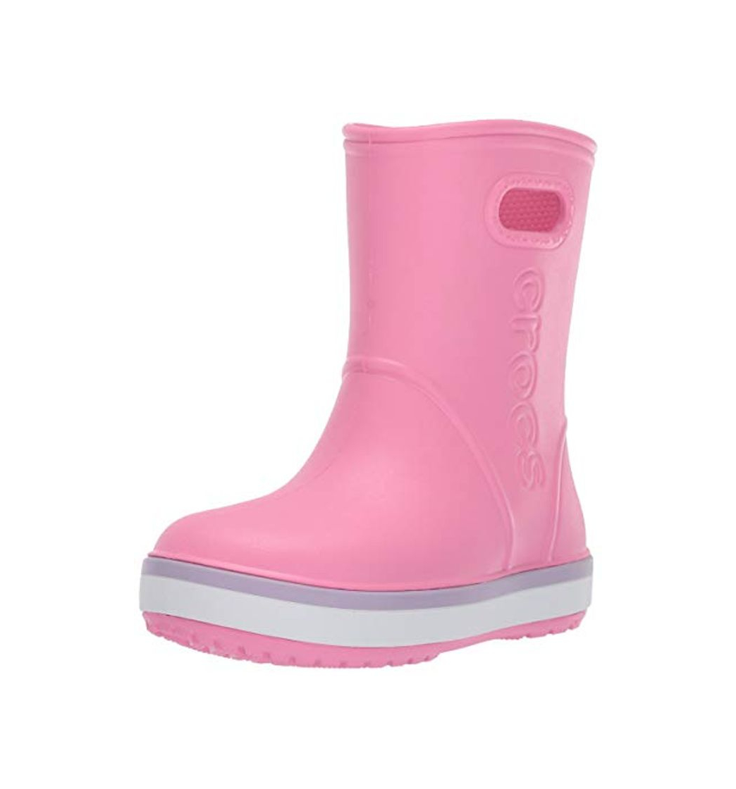 Fashion Crocs Crocband Rain Boot K, Botas, Pink Lemonade