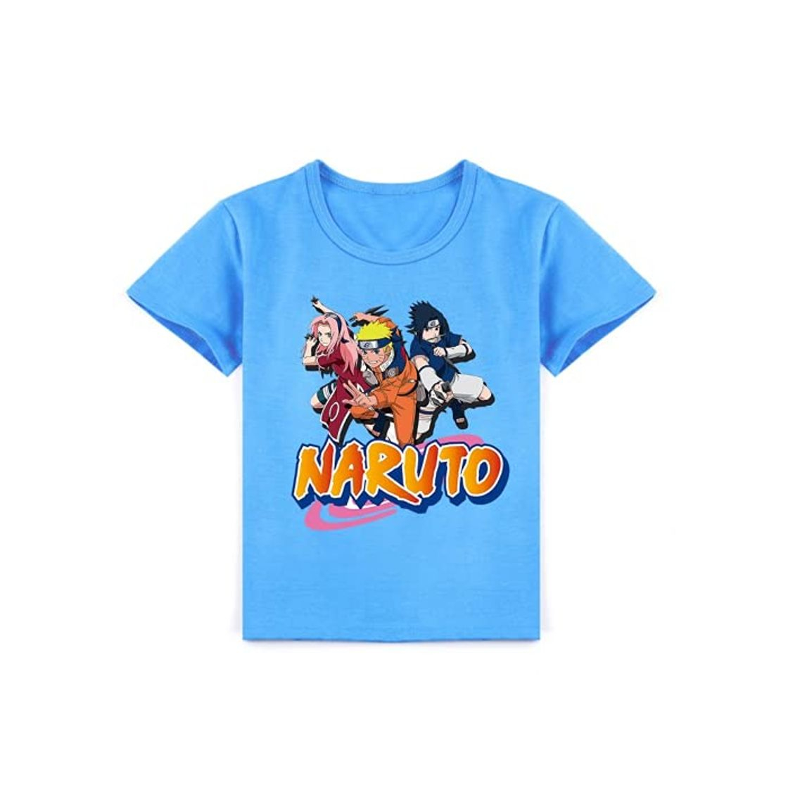 Moda EA-SDN Camiseta infantil de Naruto de algodón puro