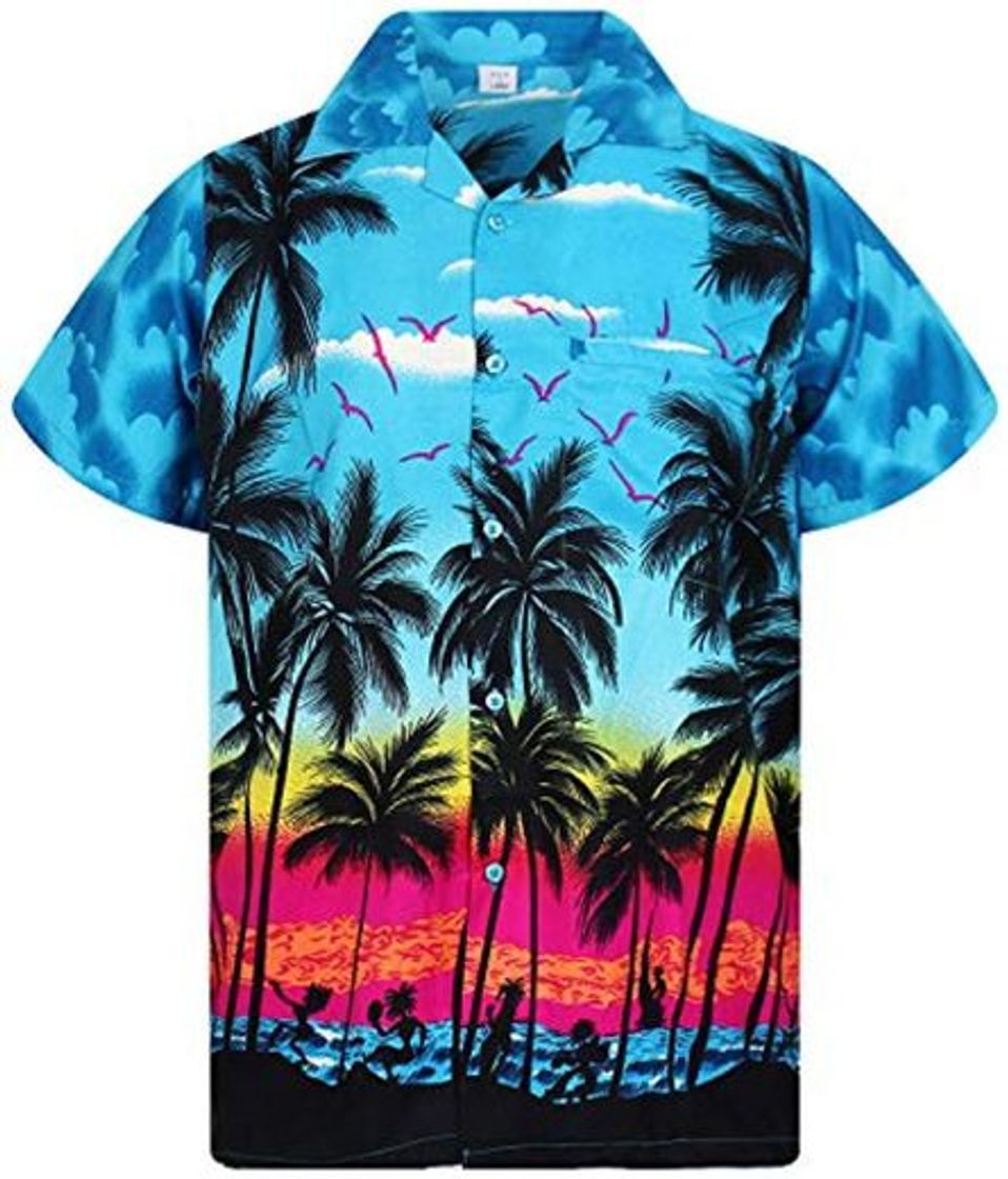 Fashion V.H.O. Funky Camisa Hawaiana