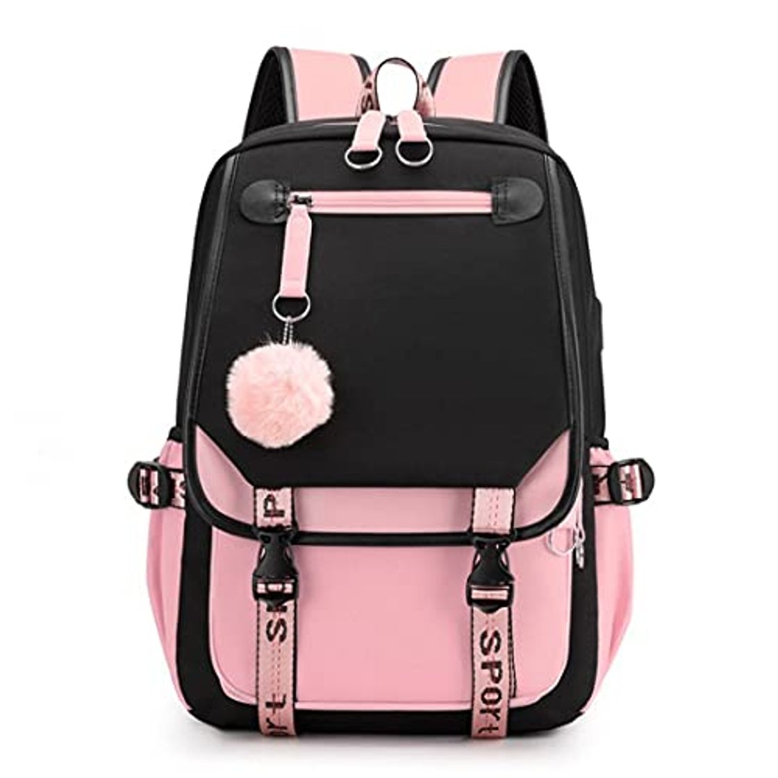 Fashion Bolso de Escuela Bolsos de Escuela Grandes para Las Chicas Adolescentes USB