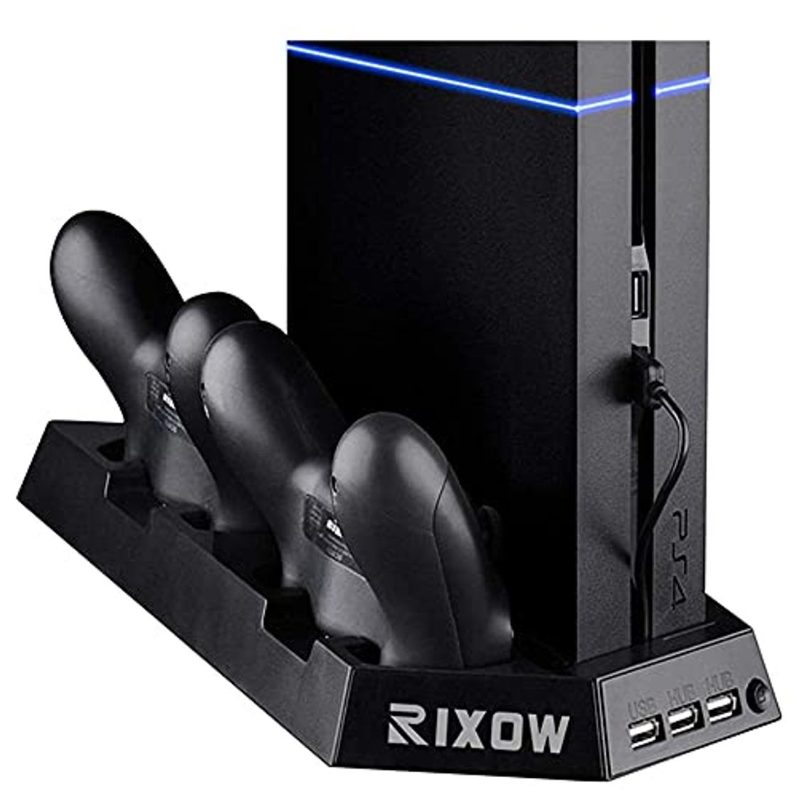 Electronic Rixow Refrigeración para PS4 con Dos Ventiladores de Playstation 4 Consola con