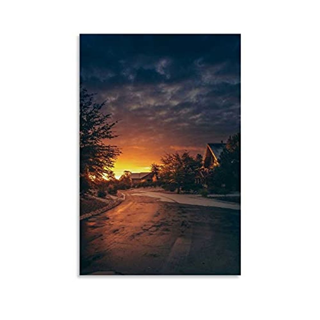 Home DFUJMNHYG Papeis De Parede Por Do Sol Póster decorativo de lienzo para