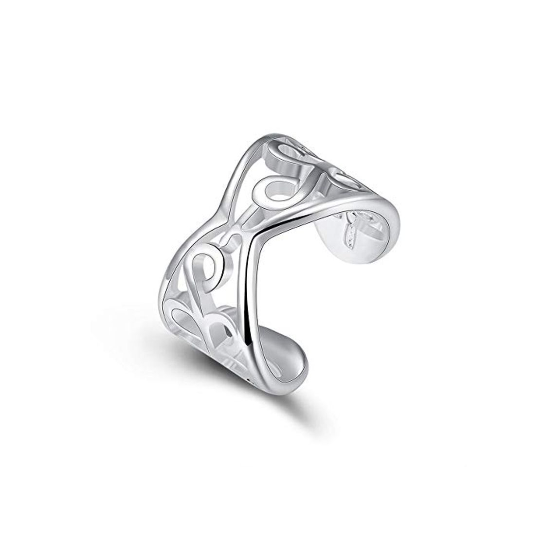 Moda WANGJIA Anillos Clásicos Anillo Abierto 925 Anillos De Plata Esterlina para Las Mujeres Joyería Joyería Anel Anillos Aneis Bague Anelli Regalo De Amor