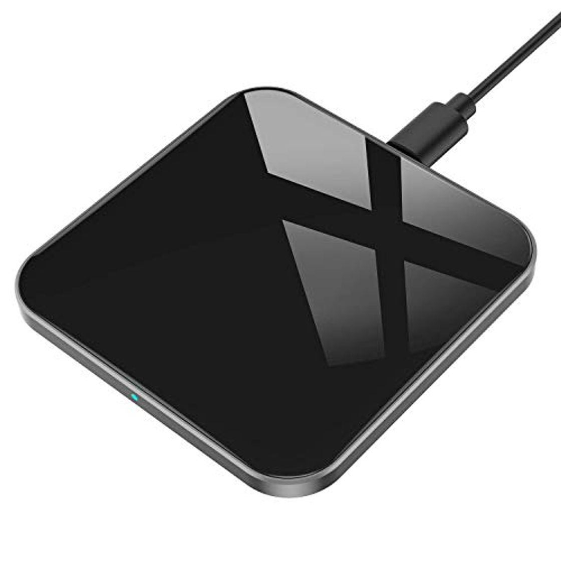 Electrónica AGPTEK 15W Cargador Inalámbrico Rápido, Qi Wireless Charger 15W