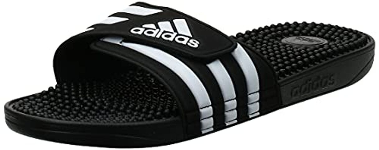 Moda Adidas Adissage Zapatos de playa y piscina Unisex adulto, Negro