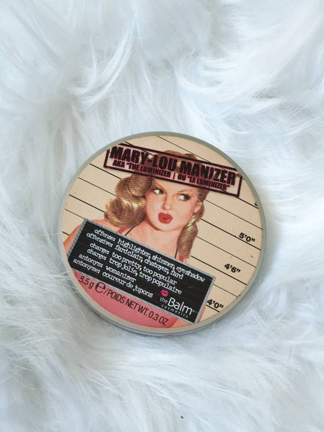 Belleza The Balm Highlighter Powder Mary Lou Manizer Shimmer Highlighter Puder Rozświetlający