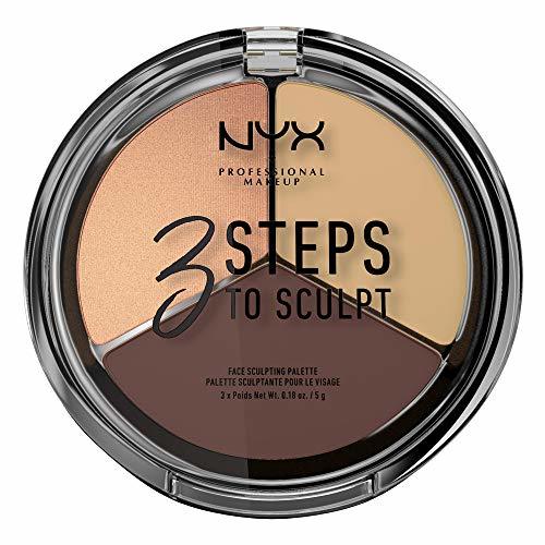 Beauty NYX Professional Makeup Paleta de Contouring & Iluminador 3 Steps to Sculpt