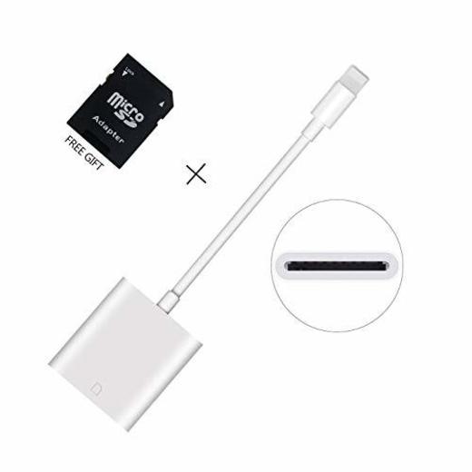 Lector de Tarjeta de Cámara Visor para Phone Pad, SD Adaptador Compatible