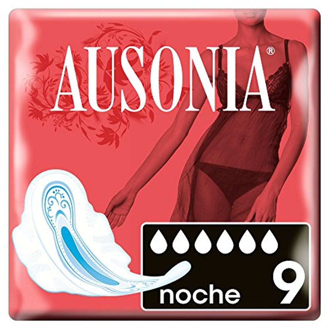 Product Ausonia Noche Compresas con Alas