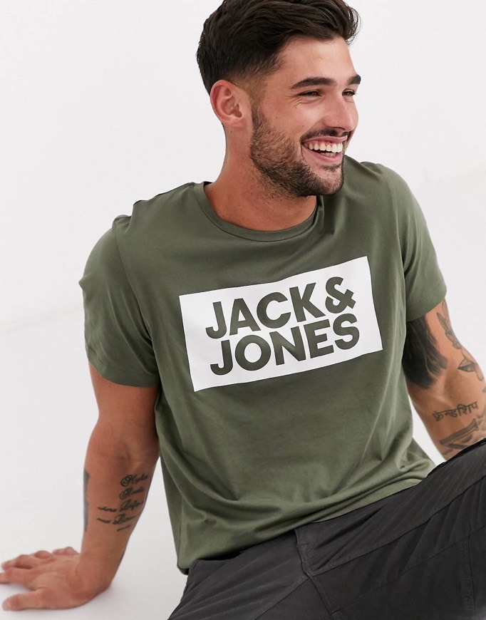 Moda Camiseta verde jack & jones