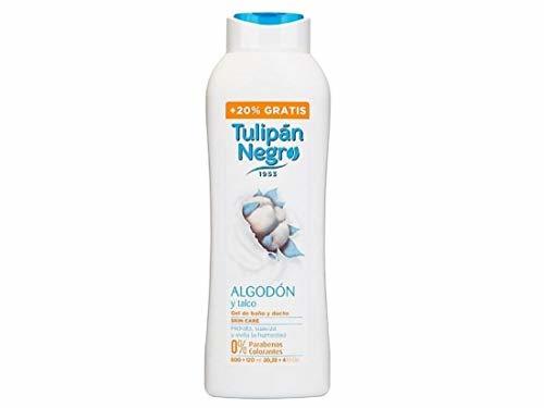 Social Tulipan - Negro algodón y talco gel de baño y ducha 600ml