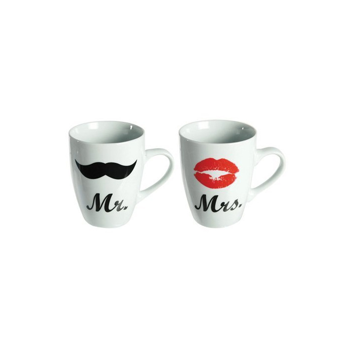 Home Out of the Blue 78/8217 Pack con 2 tazas Mr & Mrs