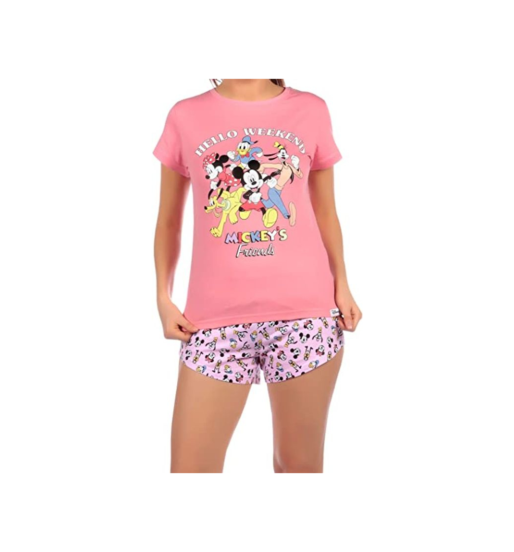 Products Disney Pijama para Mujer Mickey Mouse Minnie Mouse y y Amigos Rosa Medium