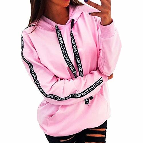 Social Sudaderas con Capucha Tumblr Cortas Pullover Anchas Deportiva Invierno para Mujer