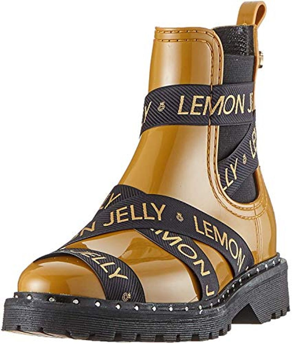 Moda Lemon Jelly Frankie, Botas Chelsea para Mujer, Dorado