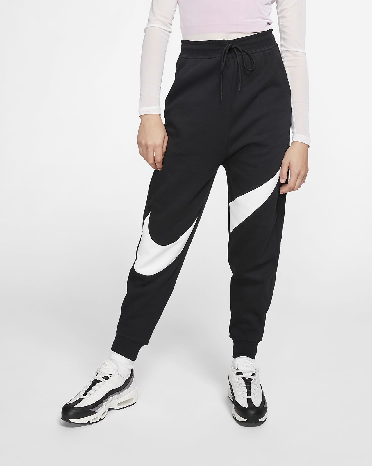 Productos Calças de lã cardada Nike Sportswear Swoosh para mulher
