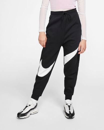 Calças de lã cardada Nike Sportswear Swoosh para mulher
