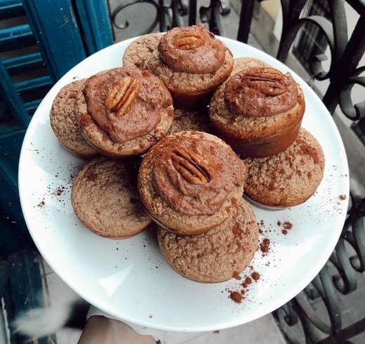 Muffins de chocolate proteicos