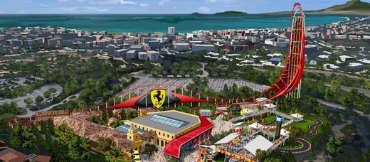 Parking Ferrari Land