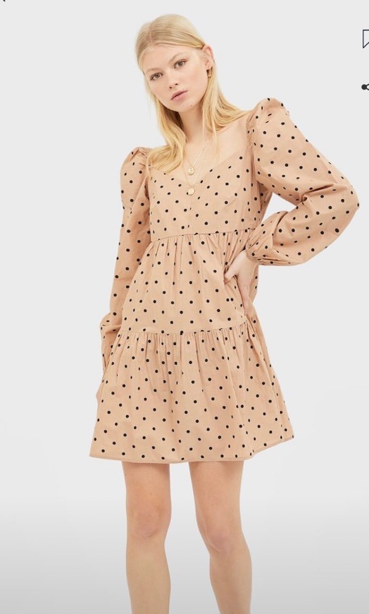 Moda Vestido polka dot 