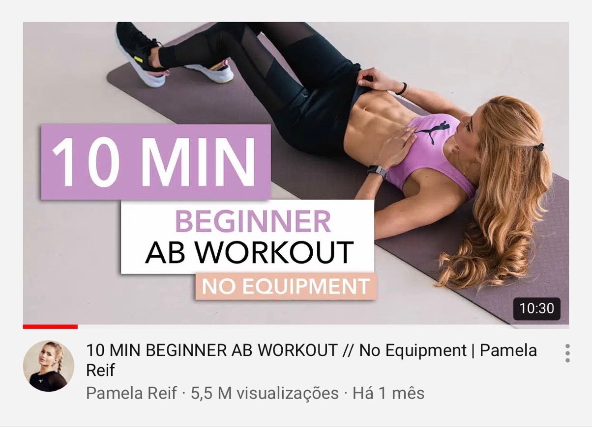 Fashion Treino de 10min ABDOMINAL 