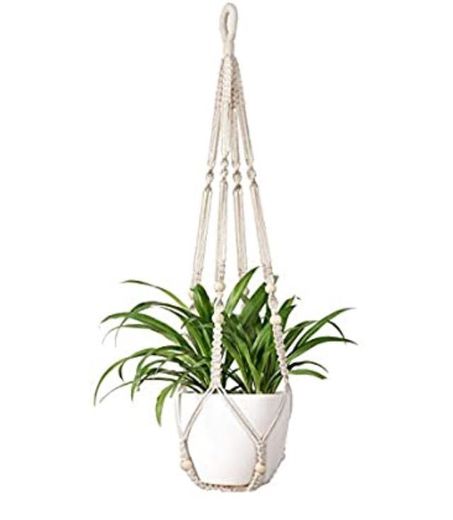 Suporte para vaso em macrame 