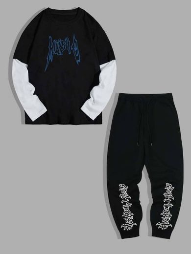 Conjunto camiseta e calça moletom // T-shirt and sweatpants 