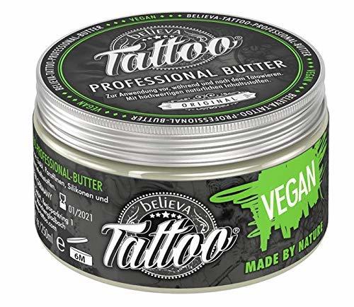 Beauty Believa Tattoo crema de mantequilla profesional - Mantequilla vegana para el cuidado