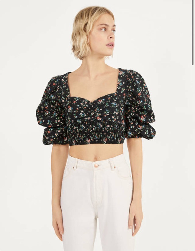 Fashion Blusa com estampado floral 