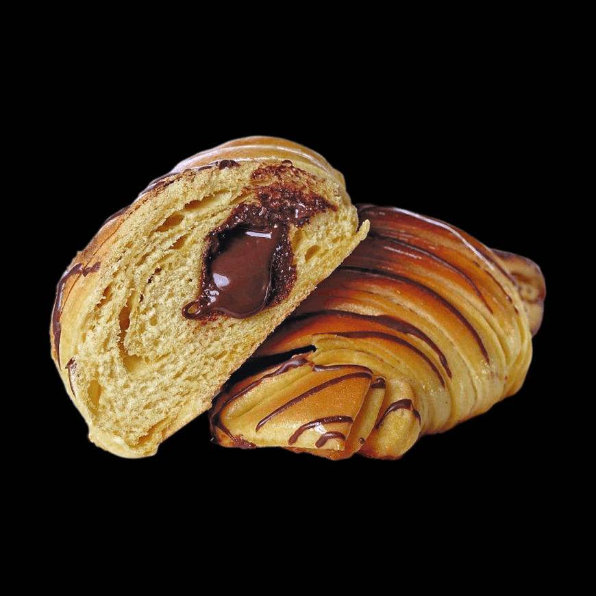 Fashion Croissant Brioche com chocolate 