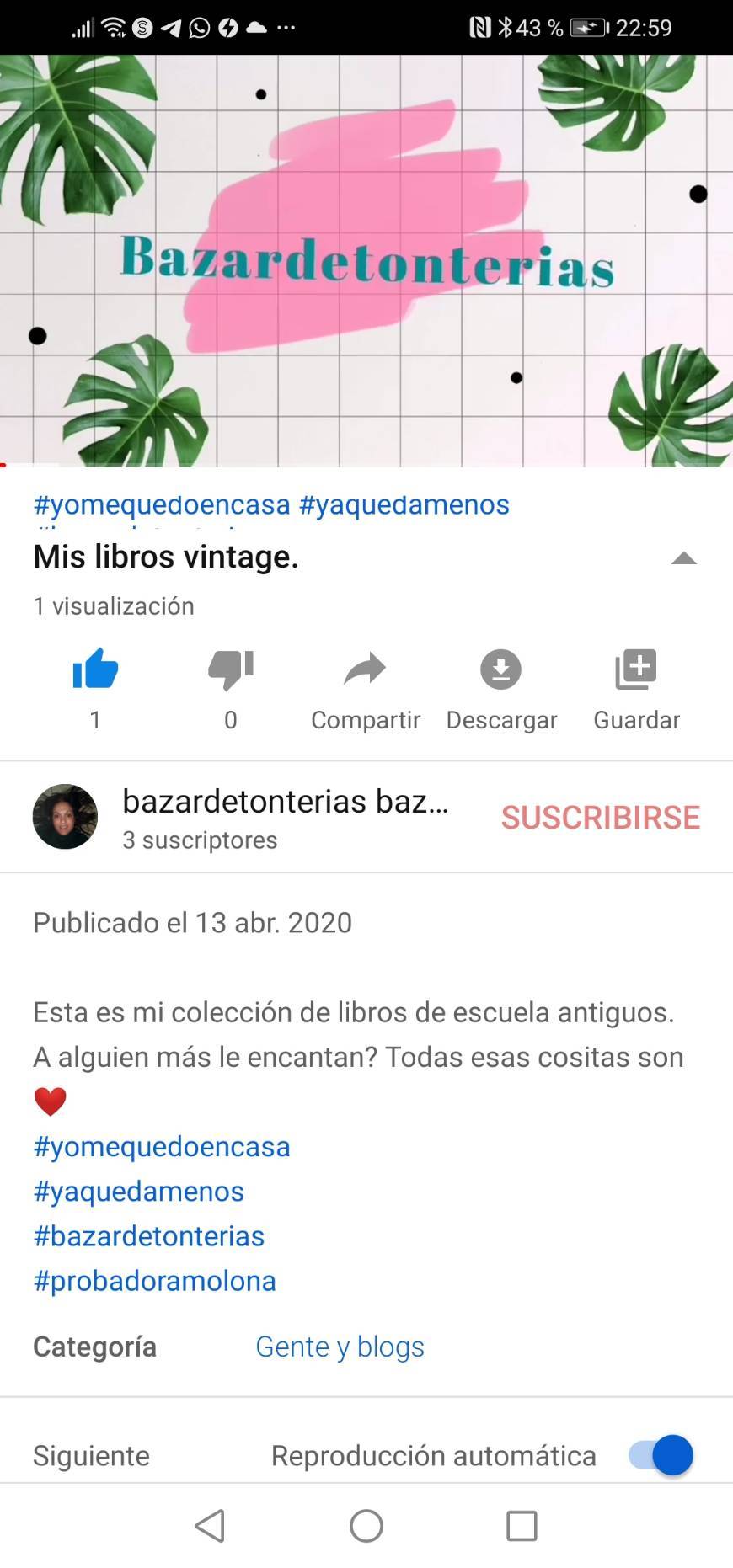 Moda Mi canal de YouTube Bazardetonterias