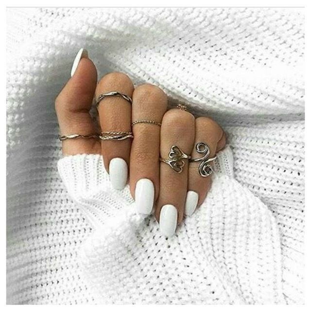 Fashion White nails