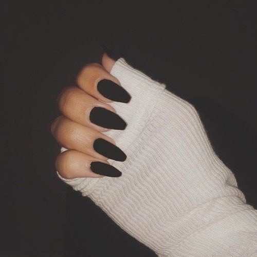 Fashion Black nails 