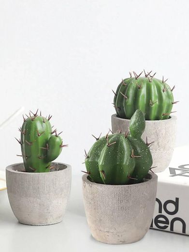 Artificial Potted Cactus

