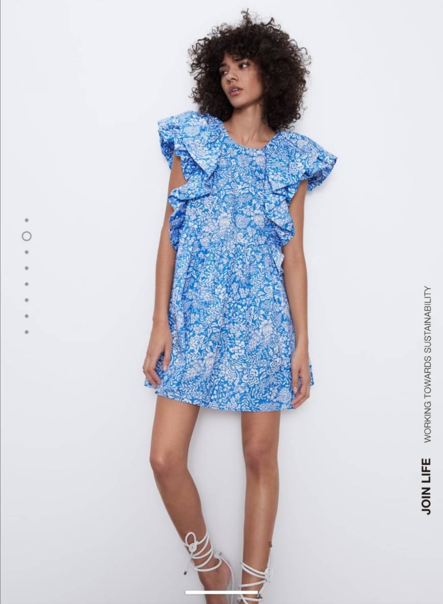 Producto Vestido Estampado Folhos 