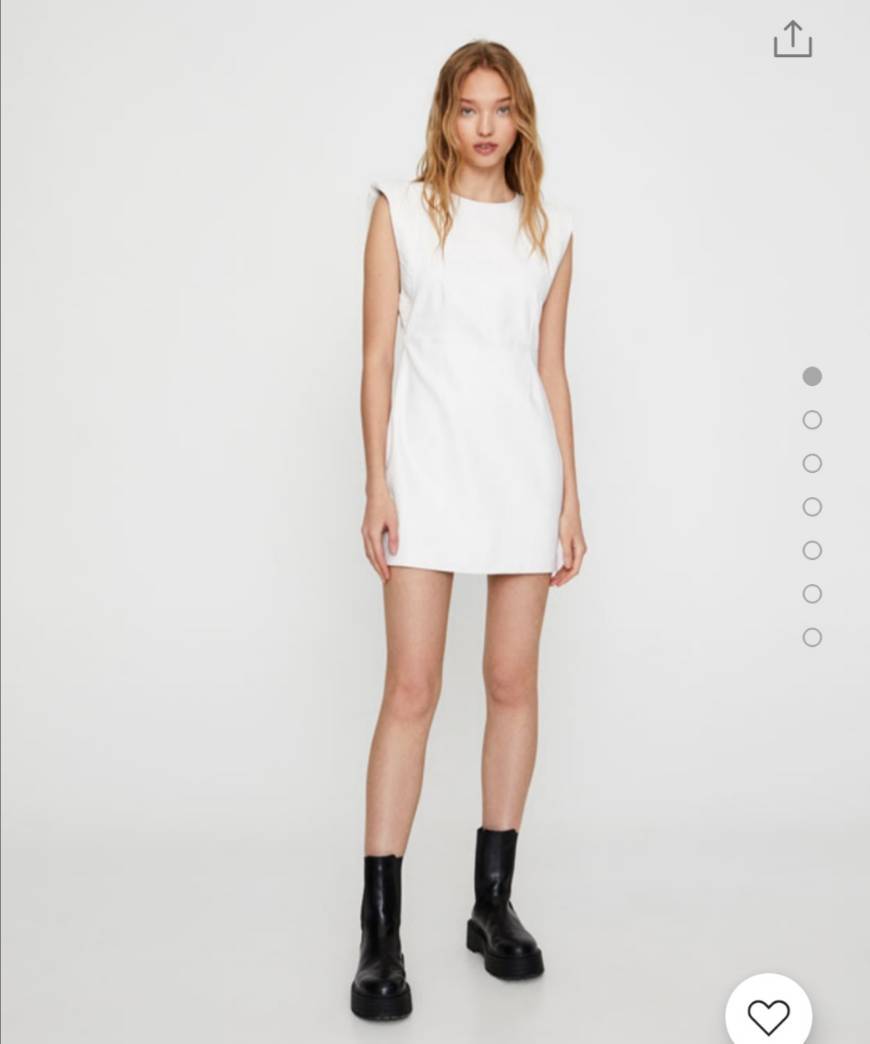 Social Vestido efeito pele com franzidos nos ombros