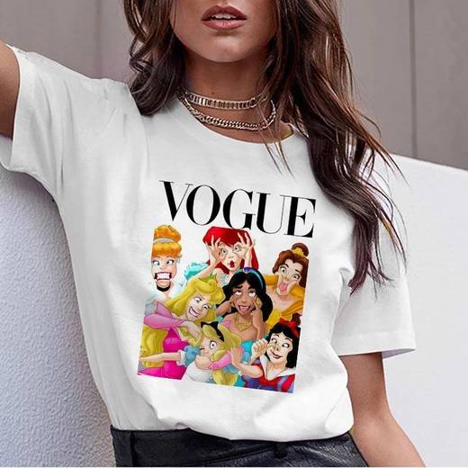 T-shirt com estampado das princesas da Disney