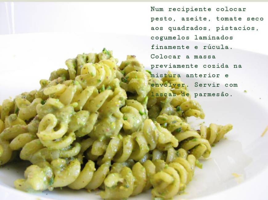 Fashion Salada de penne e pesto