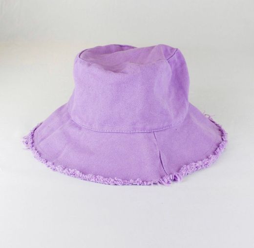 Purple Denim Bucket Hat