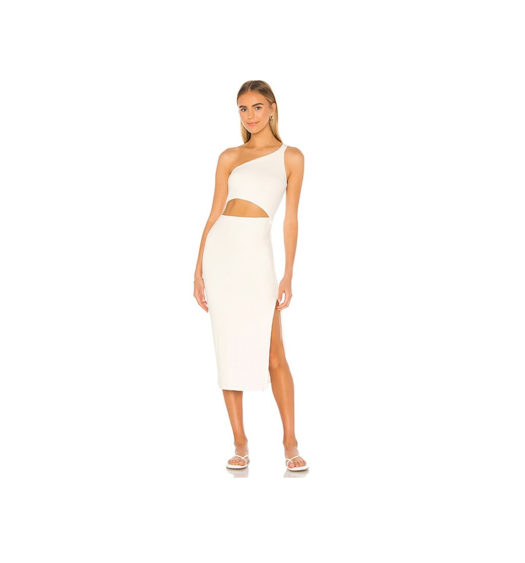 Moda White Midi Dress