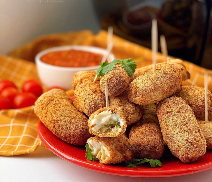 Fashion CROQUETAS DE POLLO, ESPINACAS & QUESO🍗🧀