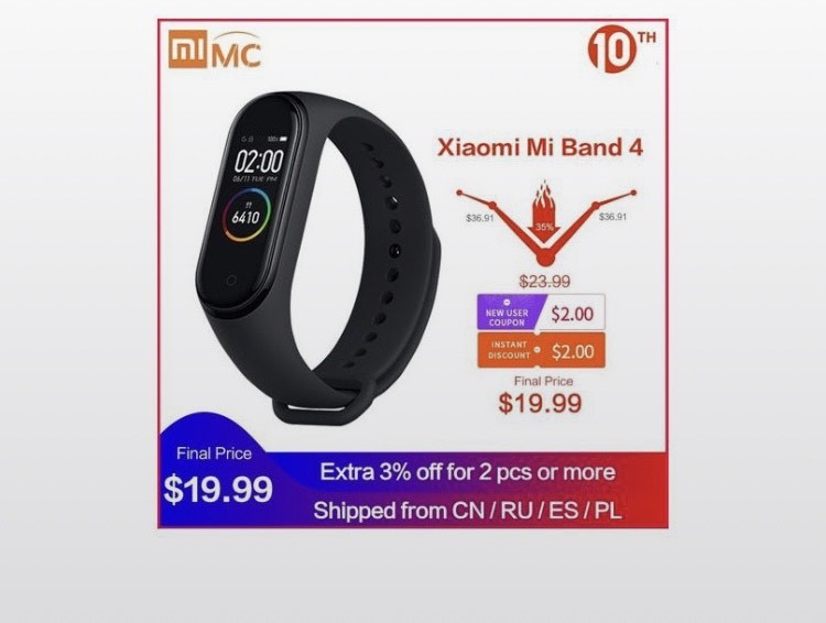 Productos Mi band 4