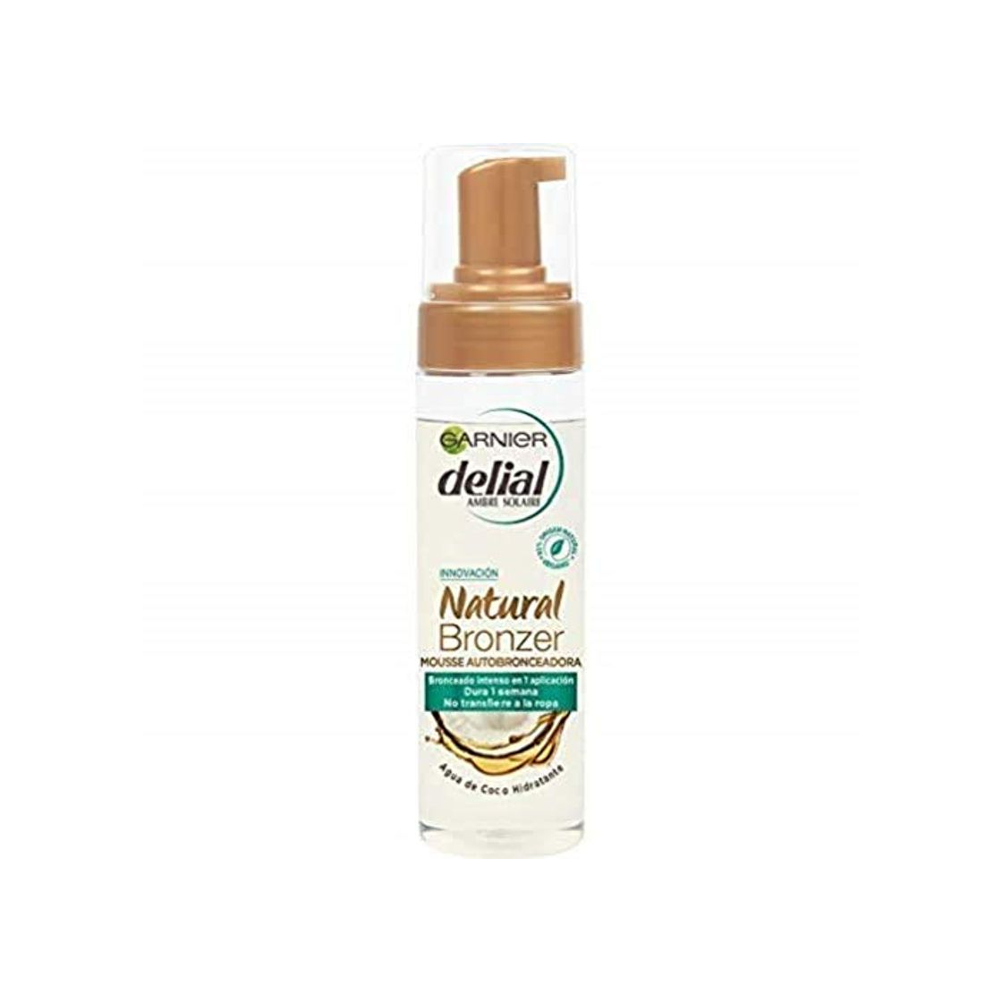 Producto Garnier Delial Natural Bronzer Mousse Autobronceadora con Agua de Coco Hidratante