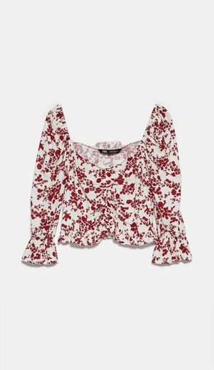 Camisa cropped Zara