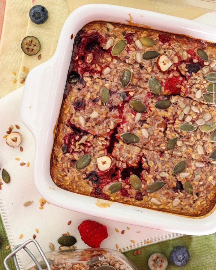 Fashion Baked oats de frutos vermelhos 